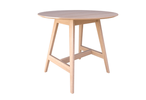 Oslo Round Leaner - Ash Veneer Top-Meeting Room Furniture-Auckland Delivery-Commercial Traders - Office Furniture