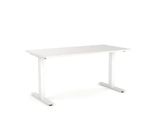 Agile 1200 x 700 Fixed Height Desk - 715mm high-Desking-White-White-Commercial Traders - Office Furniture