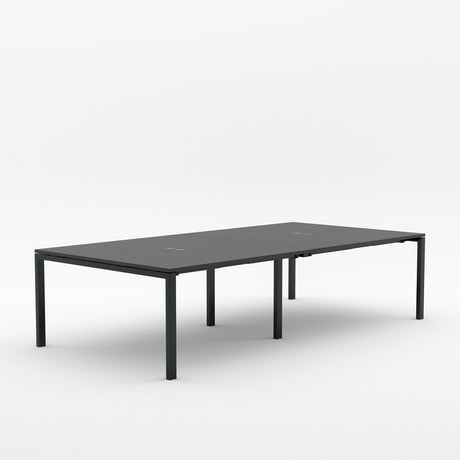 Alti 4 Person Pod Desk 1500-Desking-Black-Black-North Island-Commercial Traders - Office Furniture