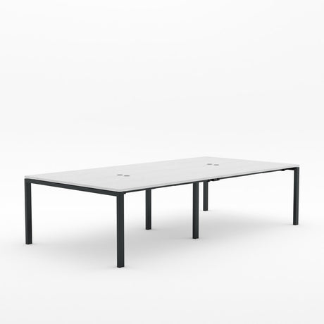 Alti 4 Person Pod Desk 1500-Desking-Silver Strata-Black-North Island-Commercial Traders - Office Furniture