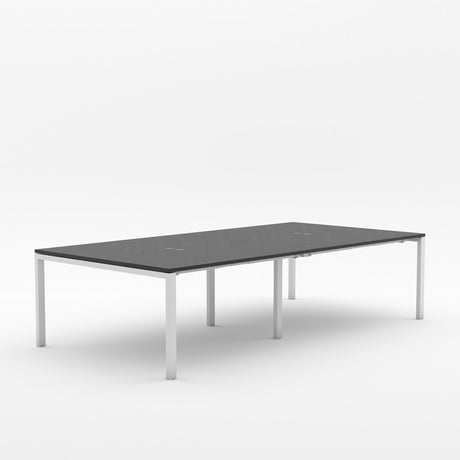 Alti 4 Person Pod Desk 1500-Desking-Black-White-North Island-Commercial Traders - Office Furniture