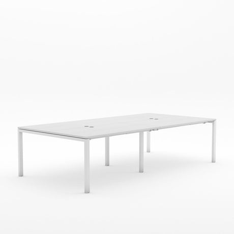 Alti 4 Person Pod Desk 1500-Desking-Silver Strata-White-North Island-Commercial Traders - Office Furniture