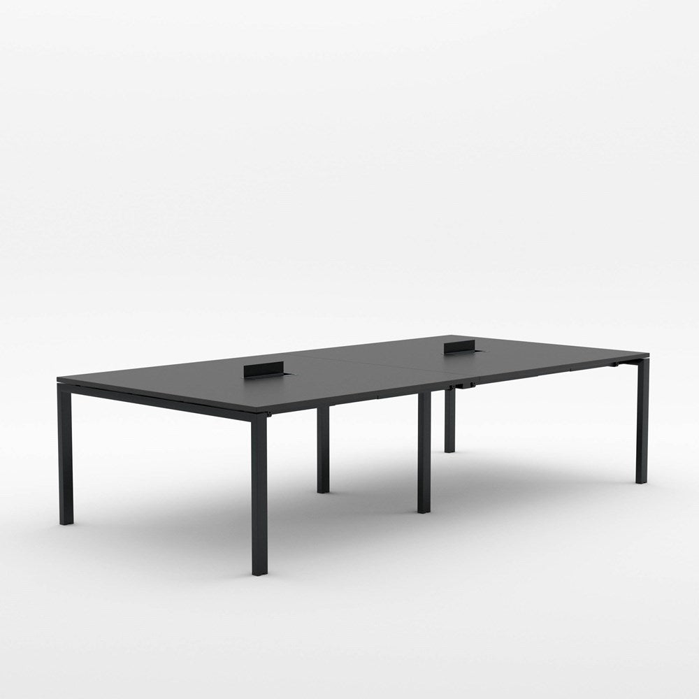 Alti Meeting Table 3000 x 1500-Meeting Tables-Black-Black-North Island (Ground Floor Only)-Commercial Traders - Office Furniture