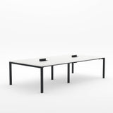 Alti Meeting Table 3000 x 1500-Meeting Tables-White-Black-North Island (Ground Floor Only)-Commercial Traders - Office Furniture