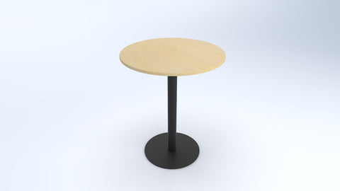 Alti- Round Bar Leaner 900 dia-Meeting Room Furniture-Black-Auckland Delivery-Commercial Traders - Office Furniture