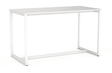 Anvil Bar Leaner 1800 x 900-Meeting Room Furniture-Atlantic Oak-Black-Commercial Traders - Office Furniture