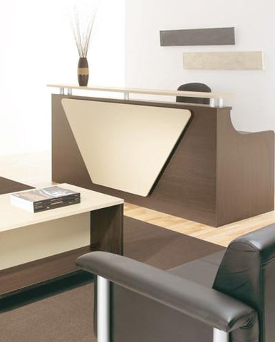 Aoraki Reception Counter-Reception Furniture-Classic Oak-2400 wide-North Island-Commercial Traders - Office Furniture