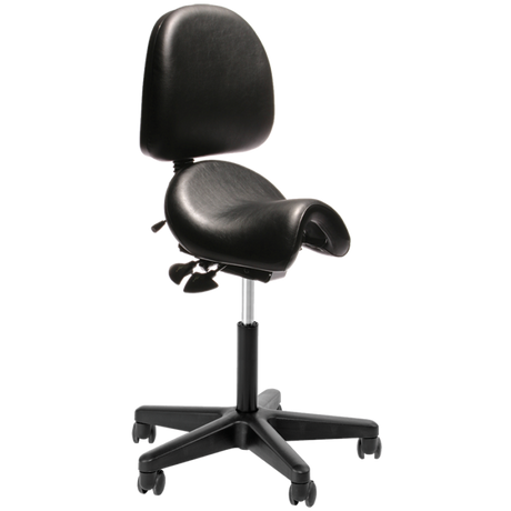 Bambach Saddle Seat-Office Chairs-Adjustable Back-Flat Pack Please-Commercial Traders - Office Furniture