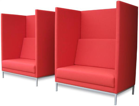 Bolton Booth Chair-Reception Furniture-Wooden-North Island Delivery-Lustrell (Vinyl)-Commercial Traders - Office Furniture