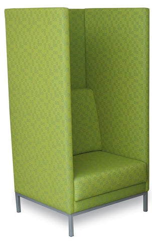 Bolton Booth Chair-Reception Furniture-Wooden-North Island Delivery-Lustrell (Vinyl)-Commercial Traders - Office Furniture