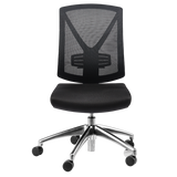 Buro Brio II Mesh Chair - New Model-Office Chairs-Chrome Base-Flat Pack Please-Commercial Traders - Office Furniture