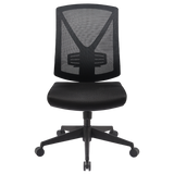Buro Brio II Mesh Chair - New Model-Office Chairs-Standard Black Nylon-Flat Pack Please-Commercial Traders - Office Furniture