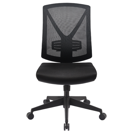 Buro Brio II Mesh Chair - New Model-Office Chairs-Standard Black Nylon-Flat Pack Please-Commercial Traders - Office Furniture