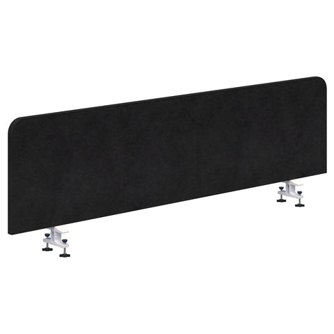 Buzz Bottom Mount Screen Fabric 1200W X 480H-Office Partitons-Midnight-Black-Commercial Traders - Office Furniture