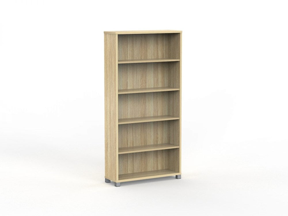 Cubit Bookcase 1800 H x 900 W-Storage-Atlantic Oak-Commercial Traders - Office Furniture