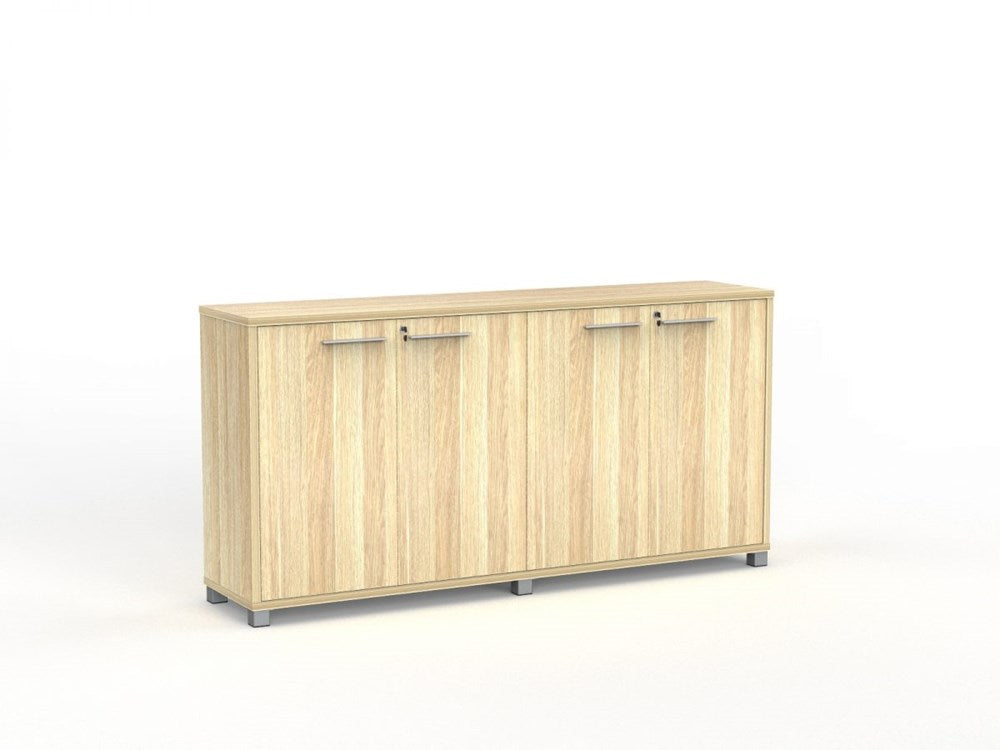 Cubit Credenza 1800 W x 900 H-Storage-Atlantic Oak-Commercial Traders - Office Furniture