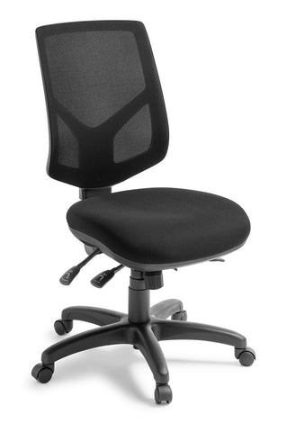 Crew Mesh Chair-Office Chairs-Standard Black-No Thanks-Commercial Traders - Office Furniture