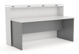 Cubit Reception Counter With Ergoplan Desk-Reception Furniture-White-Commercial Traders - Office Furniture