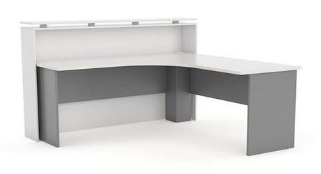 Cubit Reception Counter with Ergoplan Workstation-Reception Furniture-White-No Return Thanks-Commercial Traders - Office Furniture