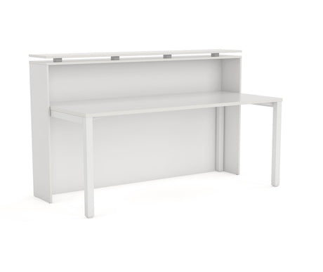 Cubit Reception Counter with Cubit Desk-Reception Furniture-White-White-White-Commercial Traders - Office Furniture