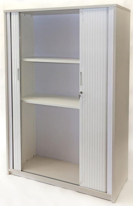 Essentials Tambour - 2000h x 1200w-Storage-Toe Kick-Auckland Delivery-Commercial Traders - Office Furniture