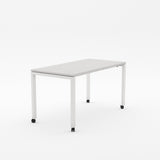 Alti Mobile Project Table 1500 x 750-Desking-Silver Strata-White-Delivery to North Island-Commercial Traders - Office Furniture