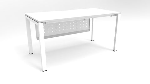 Alti 1500 x 750 Desk With Modesty Panel-Desking-White-White-Delivery to North Island-Commercial Traders - Office Furniture