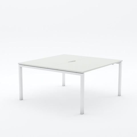 Alti 2 Person Pod Desk 1200W-Desking-White-Commercial Traders - Office Furniture