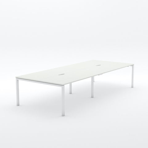 Alti 4 Person Pod Desk 1800-Desking-Snowdrift-White-North Island-Commercial Traders - Office Furniture