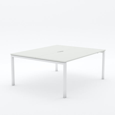 Alti 2 Person Pod Desk 1800W-Desking-White-White-North Island Delivery-Commercial Traders - Office Furniture