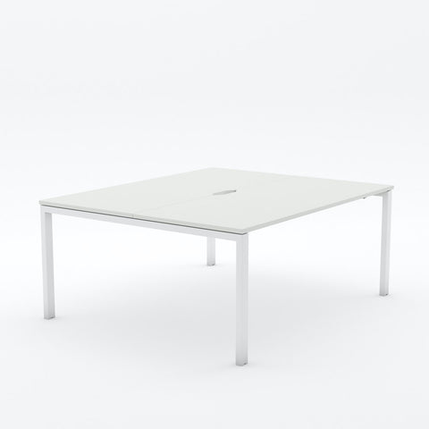 Alti 2 Person Pod Desk 1800W-Desking-White-White-North Island Delivery-Commercial Traders - Office Furniture