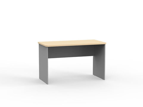 EKO 1200 x 600 Desk-Desking-Nordic Maple/Silver-Commercial Traders - Office Furniture