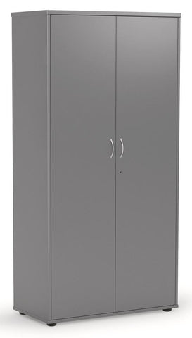 Ergoplan Cupboard 1800 H x 900 W - Silver-Storage-Default-Commercial Traders - Office Furniture