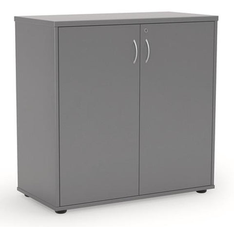 Ergoplan Cupboard 900 H x 900 W- Silver-Storage-Default-Commercial Traders - Office Furniture