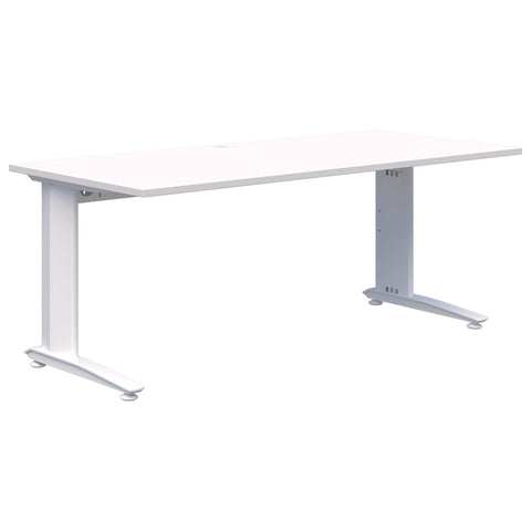 Energy Desk 1800 Wide X 800 Deep-Desking-Snow White-White-Commercial Traders - Office Furniture
