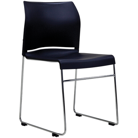 Buro Envy Chair -Stackable-Meeting Room Furniture-Black-Assembled - Auckland and Christchurch-Commercial Traders - Office Furniture