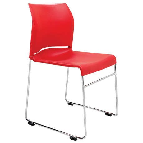 Buro Envy Chair -Stackable-Meeting Room Furniture-Red-Assembled - Auckland and Christchurch-Commercial Traders - Office Furniture