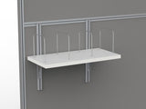 Studio 50 Filing Shelf and Brackets-Office Partitons-Black-Commercial Traders - Office Furniture