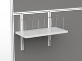 Studio 50 Filing Shelf and Brackets-Office Partitons-Black-Commercial Traders - Office Furniture