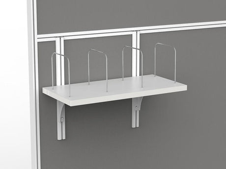 Studio 50 Filing Shelf and Brackets-Office Partitons-Black-Commercial Traders - Office Furniture