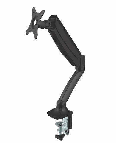 Gladius Gaslift Single Monitor Arm-Ergonomic Accessories-Black-Commercial Traders - Office Furniture