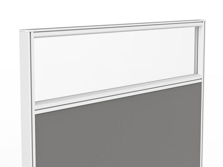 Studio 50 Glass Upgrade-Office Partitons-1200-White-Commercial Traders - Office Furniture