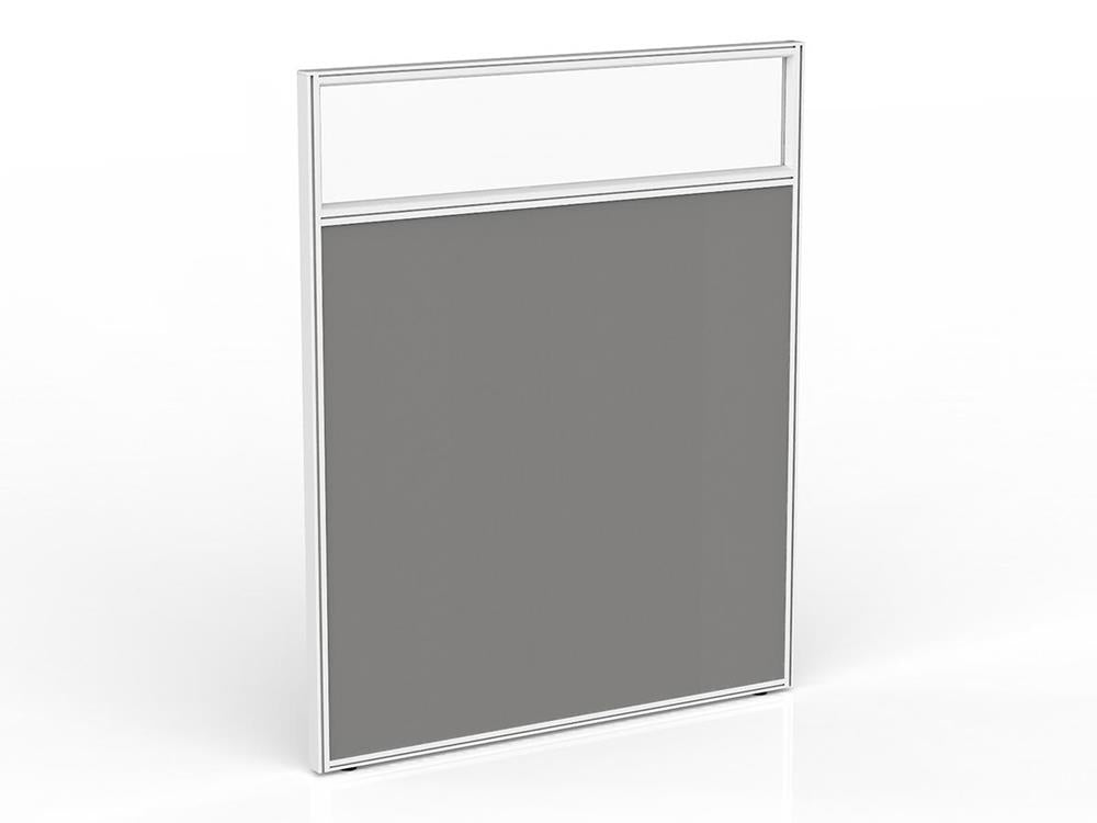 Studio 50 Glass Upgrade-Office Partitons-1200-White-Commercial Traders - Office Furniture
