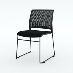 Magnus Chair - Padded Seat-Meeting Room Furniture-Black-Black-North Island Delivery-Commercial Traders - Office Furniture