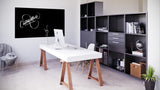 Glass Writing Board - Black 900 x 1200-Glass Writing Boards-No Thanks-Commercial Traders - Office Furniture