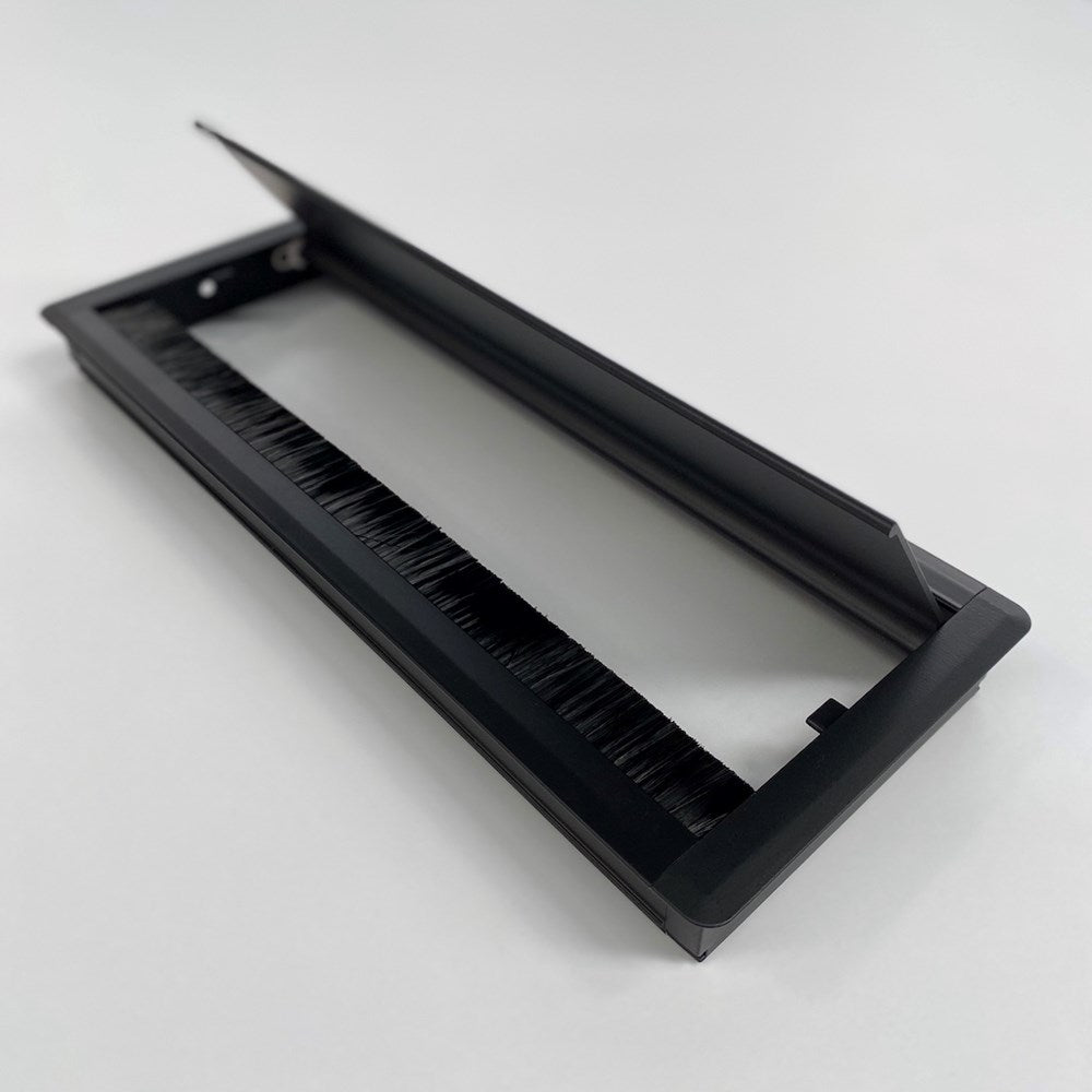 Alti In Desk Cable Cover-Power And Cable Management-Black-Commercial Traders - Office Furniture