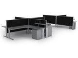 Studio 50 Partition - 1800h x 900w-Office Partitons-Crown-Silver-Commercial Traders - Office Furniture