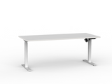 Haven Boost Height Adjustable Desk 1500 W-Desking-White-White-Commercial Traders - Office Furniture