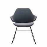 Konfurb Orbit Mid Back - Sled Base-Reception Furniture-Charcoal-Commercial Traders - Office Furniture