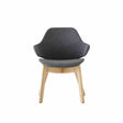 Konfurb Orbit Mid Back - Wooden Legs-Reception Furniture-Black Vinyl-Commercial Traders - Office Furniture